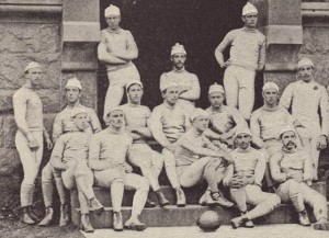 Yale's first rugby team in 1872