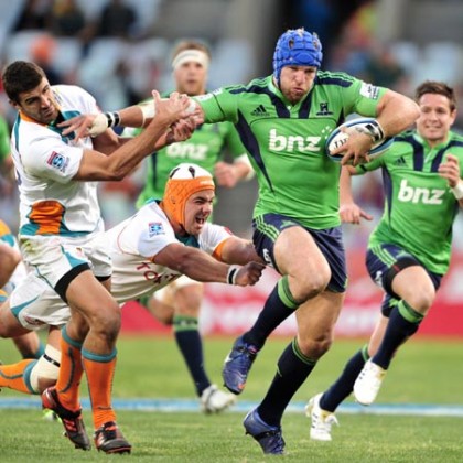 James Haskell in action for the Highlanders in Super Rugby