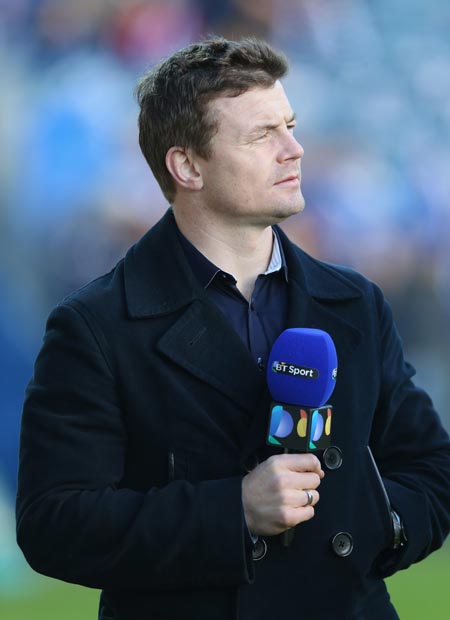 Brian O'Driscoll in his new role as a pundit for BT Sports