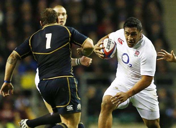 England's Mako Vunipola (C) in action Mandatory Credit: Action Images / Andrew Boyers