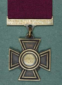 William McFadzean's Victoria Cross