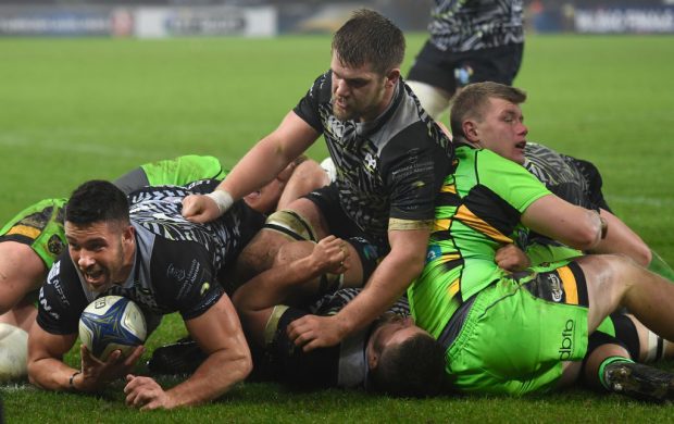 Ospreys scrum-half Rhys Webb