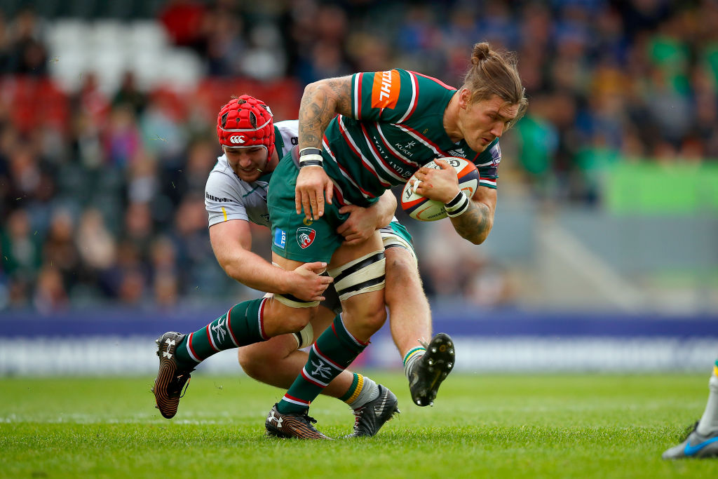 Leicester Tigers No.8 Guy Thompson