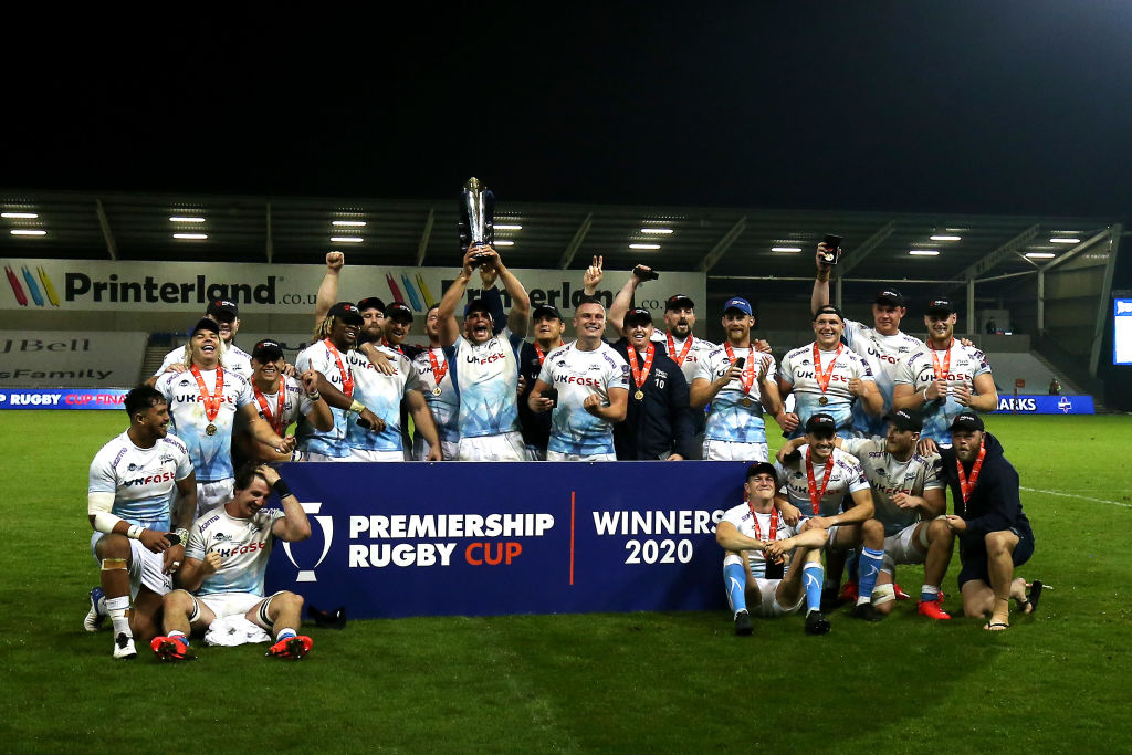 Sale Sharks lift the Premiership Rugby Cup