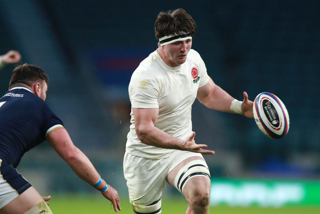 England flanker Tom Curry