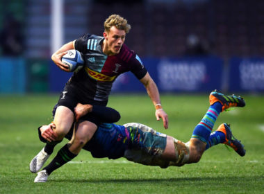 Harlequins wing Louis Lynagh