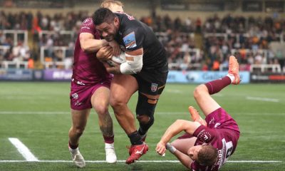 Amanaki Mafi charges through to score for Newcastle Red Bulls