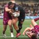 Amanaki Mafi charges through to score for Newcastle Red Bulls