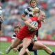 Seren Lockwood goes over for Wales