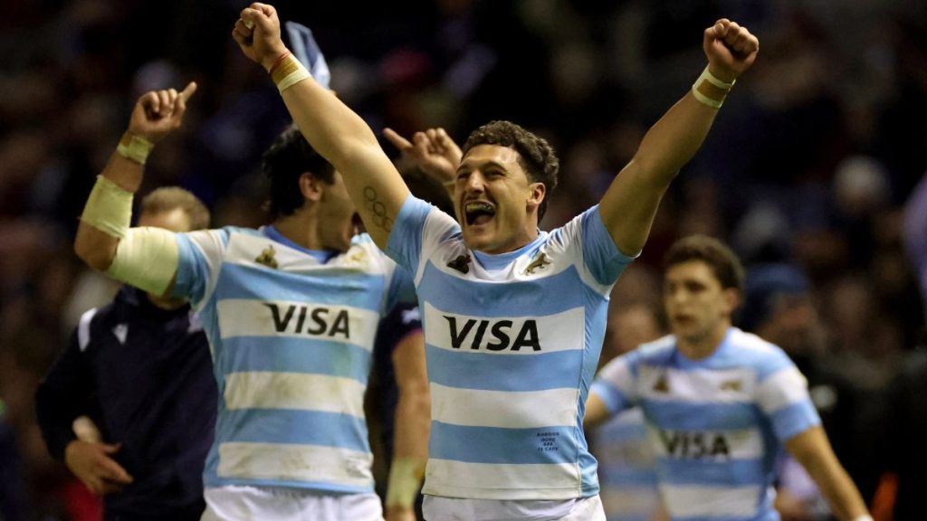 Argentina players celebrate