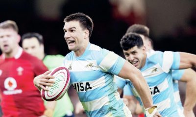 Geronimo Prisciantelli on the attack for Argentina against Wales last week