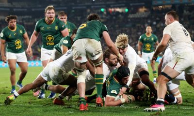 BJ Dixon scores South Africa’s seventh try