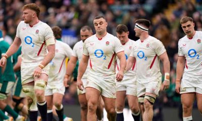 England on their way to a record home defeat by Ireland in this year’s Six Nations