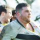 Luctonians celebrate Ben Link’s try against Dings Crusaders