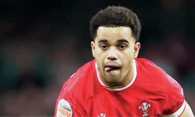 Ben Thomas in action for Wales