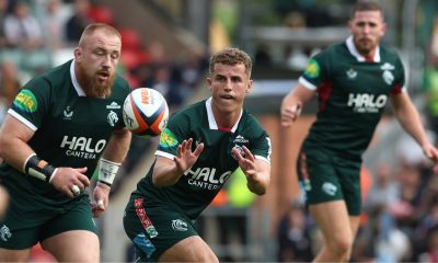 Billy Searle playing for Leicester Tigers