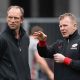 Brendan Venter, then Saracens technical director, with Mark McCall in back in 2013.