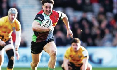 Cadan Murley on the attack for Harlequins