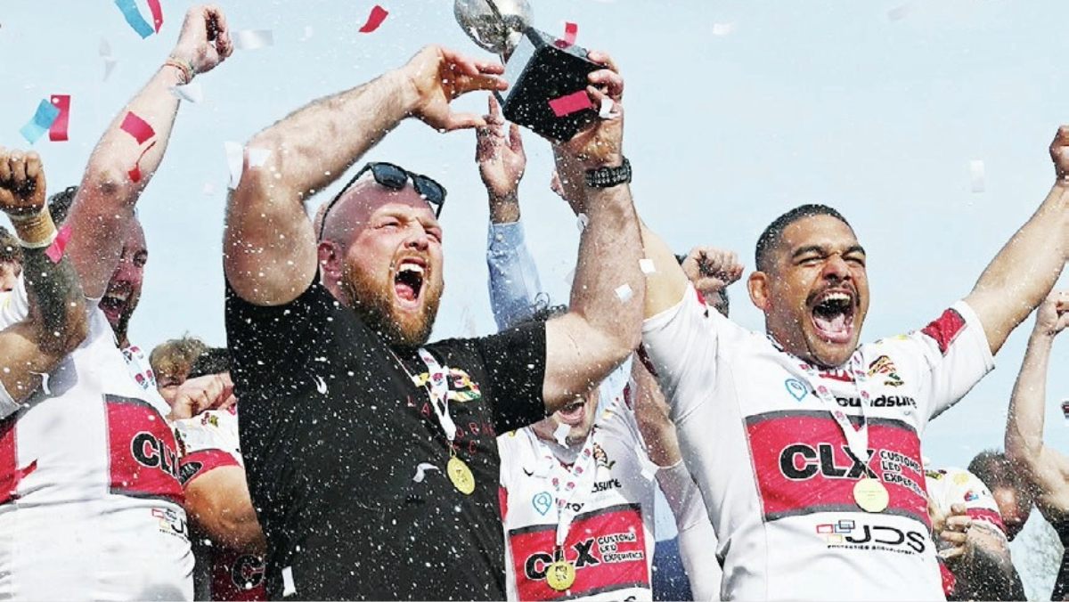 Camborne with the trophy yesterday