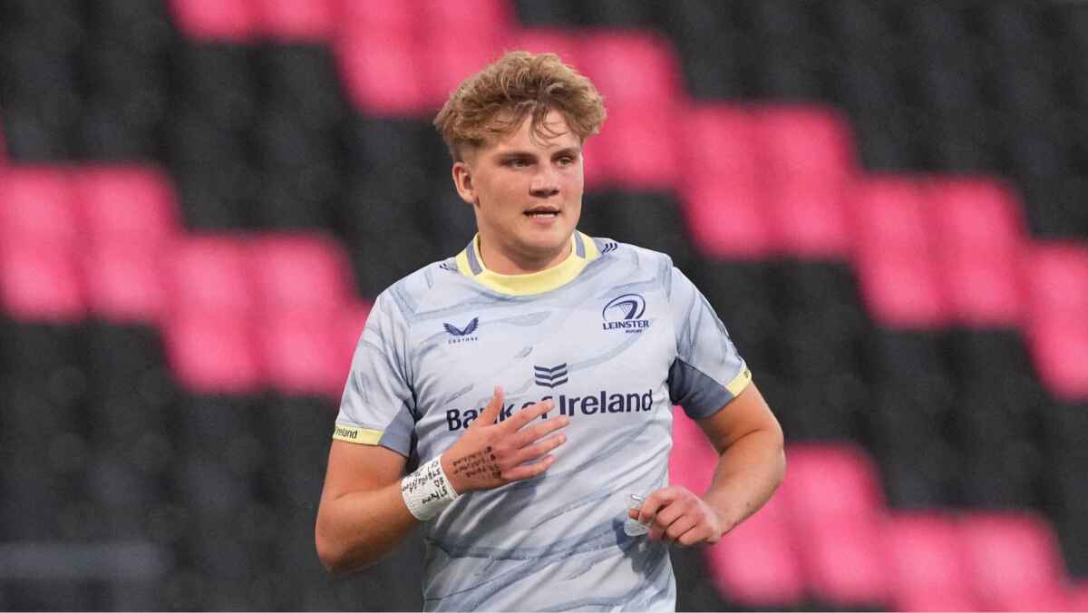Leinster fly-half Caspar Gabriel during the pre-season friendly against Lyon
