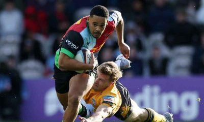 Cassius Cleaves on the attack for Harlequins