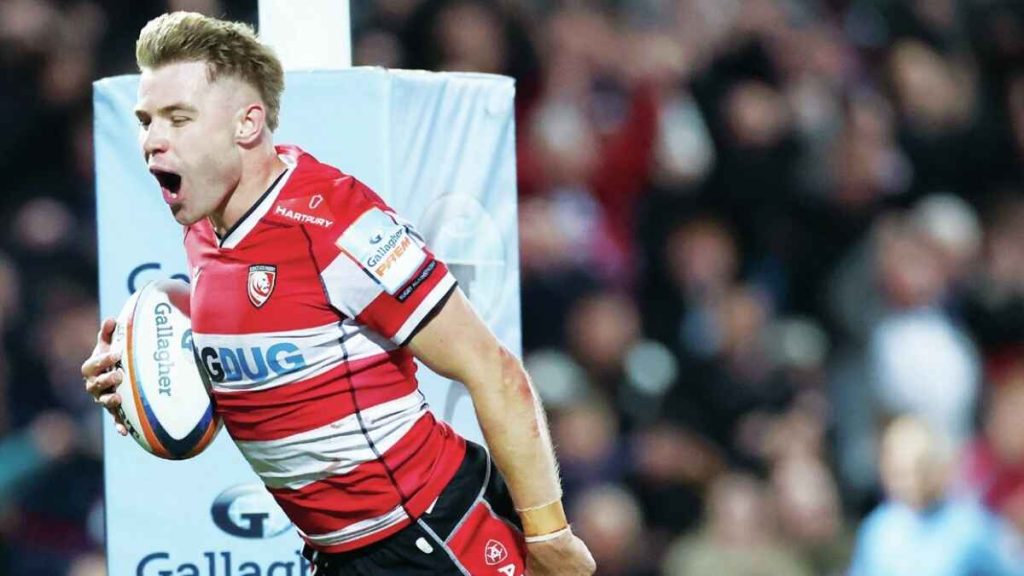 Charlie Atkinson scores the late winner for Gloucester