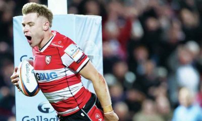 Charlie Atkinson scores the late winner for Gloucester