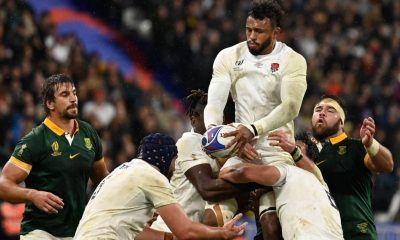 Courtney Lawes playing for England at the 2023 World Cup