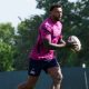 Courtney Lawes in training this week at Sale Sharks