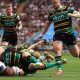 Dafydd Jenkins scoring for Exeter Chiefs