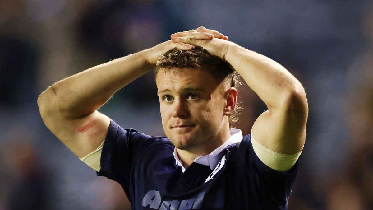 Scotland’s Darcy Graham at full-time