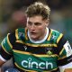 Northampton Saints lock Ed Prowse on the attack