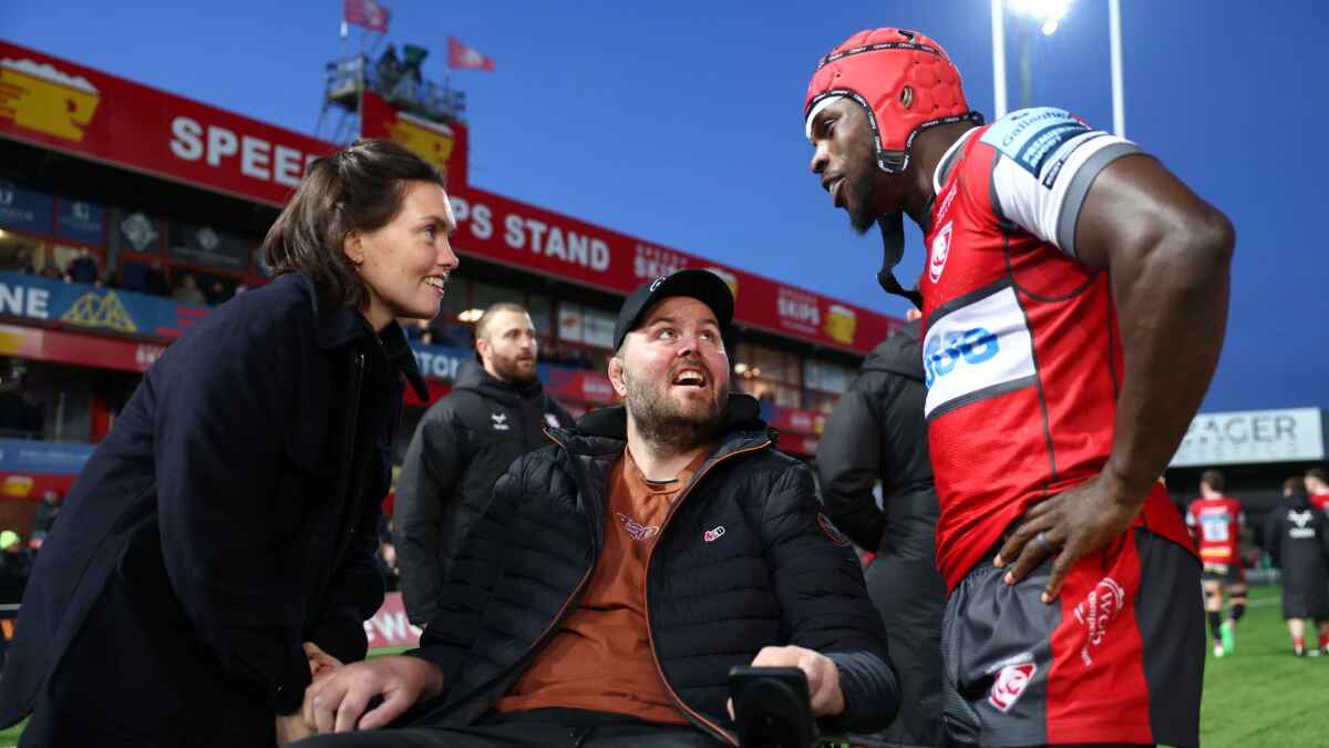 Former Gloucester and Leicester Tigers player Ed Slater speaks with Christian Wade