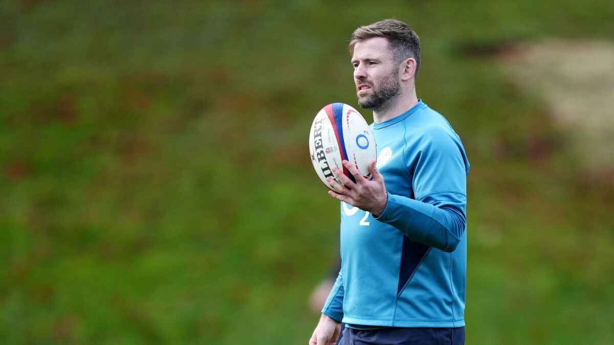England’s Elliot Daly during a training session