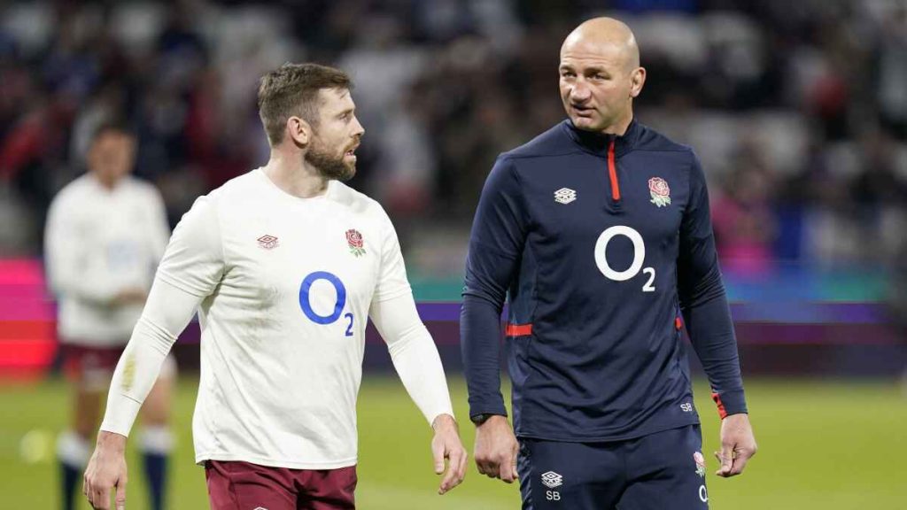 England head coach Steve Borthwick (right) sees Elliot Daly (left) as an important player for the 2027 World Cup
