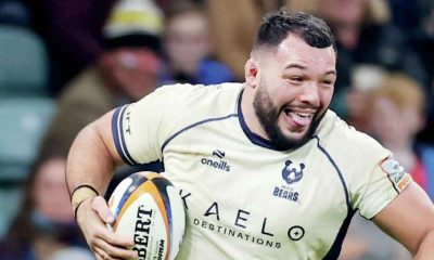 Ellis Genge charges forward for Bristol Bears against Harlequins last weekend