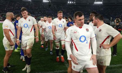 England trudge off after their defeat by Italy last weekend