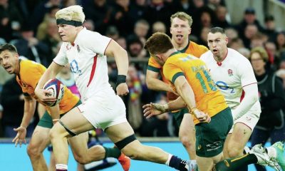 Henry Pollock in action for England against Australia