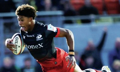 Noah Caluori scoring one of his five tries last weekend