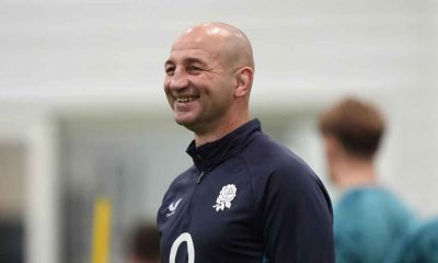 England head coach Steve Borthwick during a training session on Monday