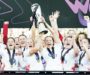 England celebrate Grand Slam treble