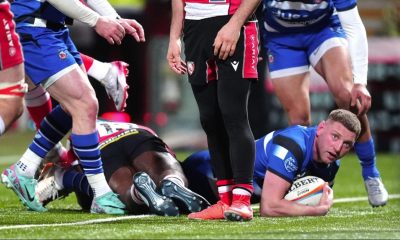 Finn Russell scores Bath’s fourth try
