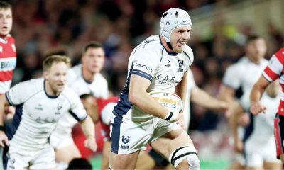 Bristol Bears captain Fitz Harding on the attack