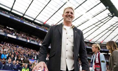 Former England captain Lewis Moody receiving a warm welcome at Allianz Stadium
