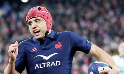 France’s Louis Bielle-Biarrey scoring against Scotland last season