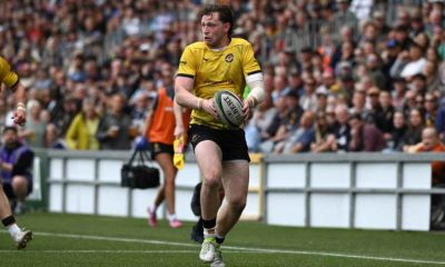 Ealing Trailfinders’ Francis Moore on the attack against Worcester last weekend
