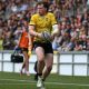 Ealing Trailfinders’ Francis Moore on the attack against Worcester last weekend