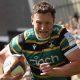 Fraser Dingwall on the attack for Northampton Saints