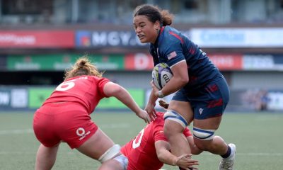 Freda Tafuna on the charge for USA
