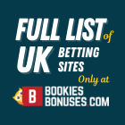 Full list of UK betting sites at BookiesBonuses.com